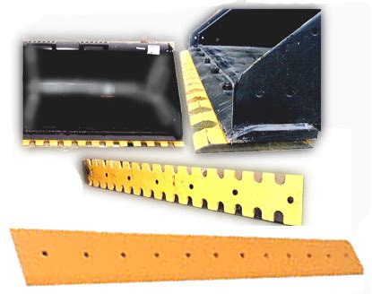 serrated edge for skid steer bucket|reversible blade bucket cutting edges.